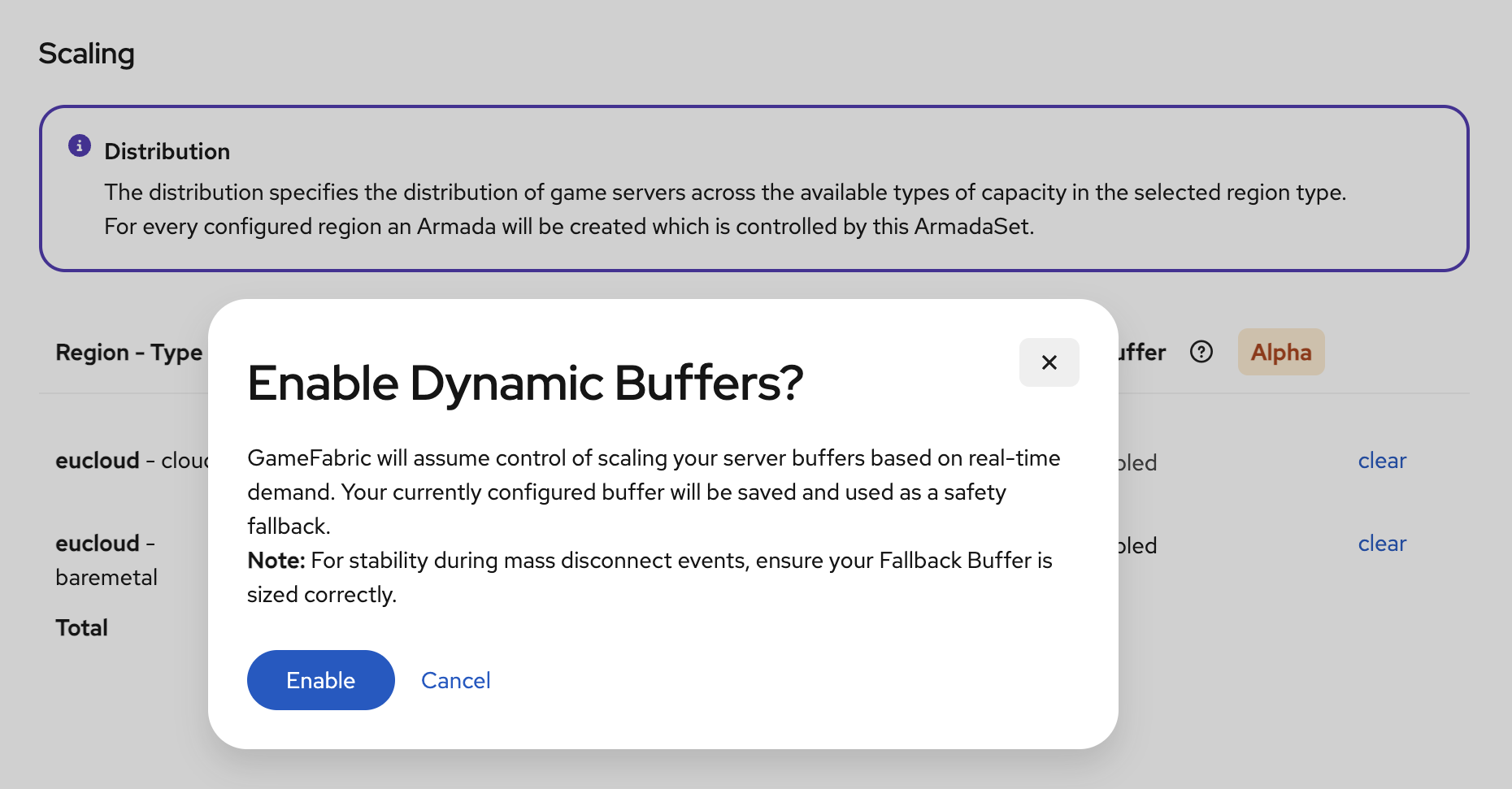 Enable Dynamic Buffer