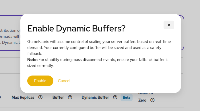 Enable Dynamic Buffer